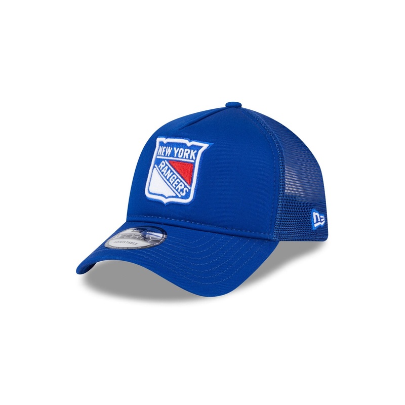 New York Rangers 9FORTY A-Frame Trucker Hat One Size