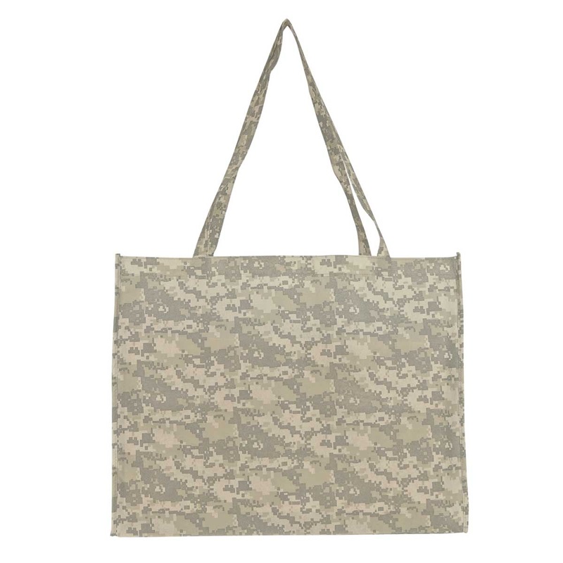 Nissun Large Digital Tote Bag ST1205 Digital Gray Camo