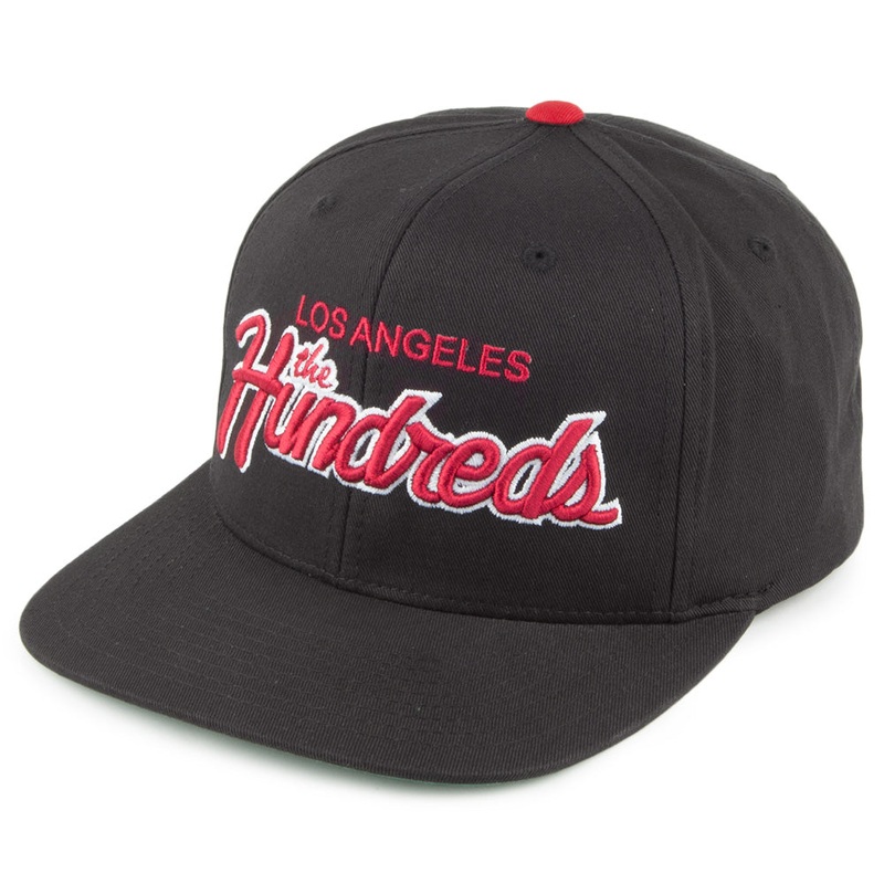 The Hundreds Team Two Snapback Cap – Black-Red Adjustable