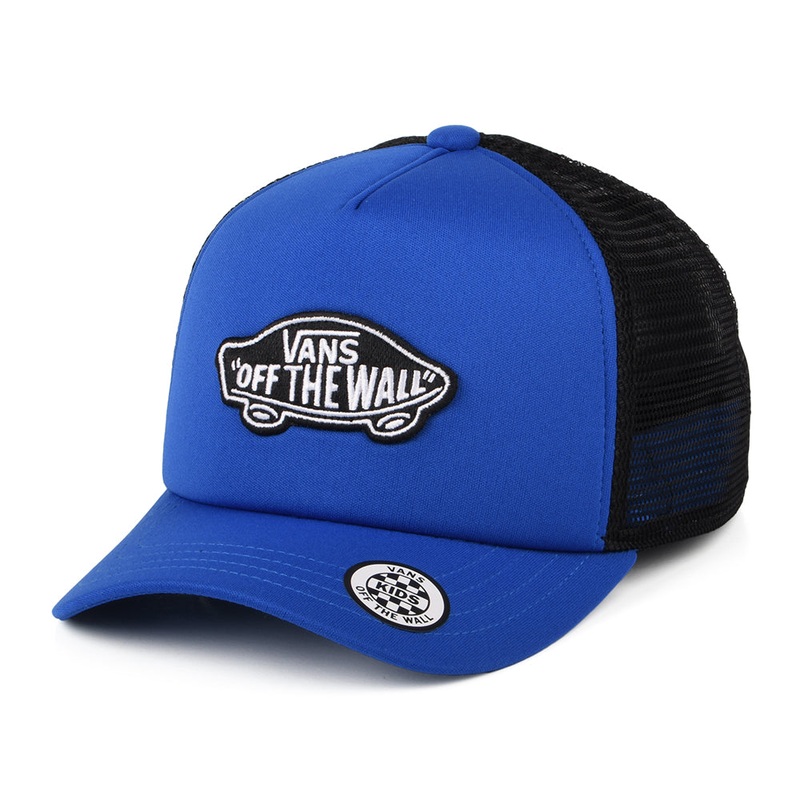 Vans Hats Kids Classic Patch Curved Brim Trucker Cap – Royal Blue CHILD ADJ.