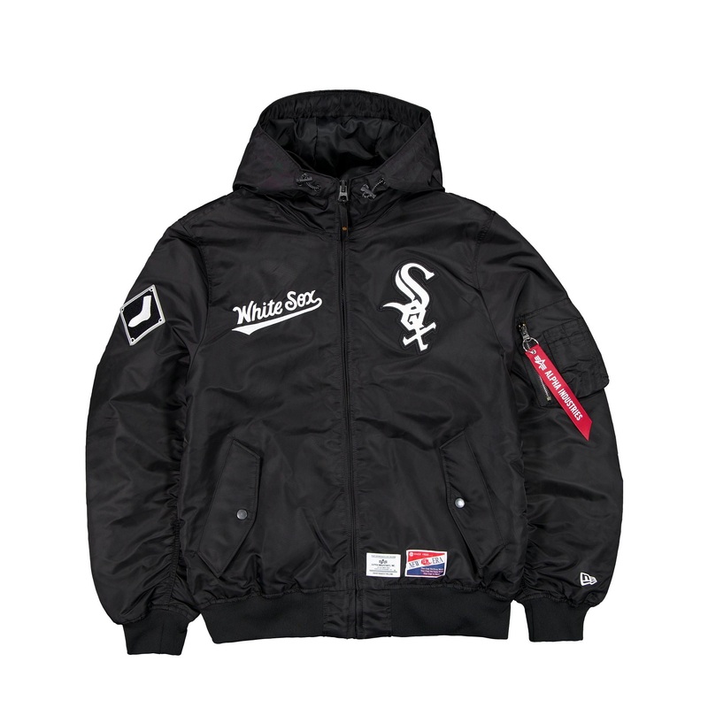 Alpha Industries x Chicago White Sox L-2B Hooded Bomber Jacket S