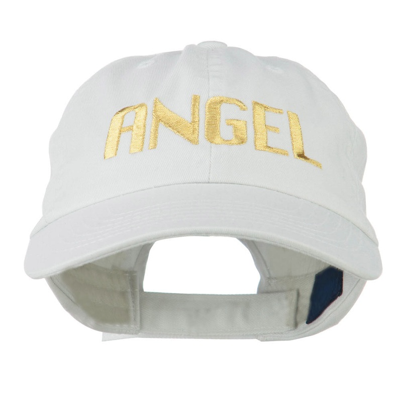 Angel Embroidered Cap White One Size