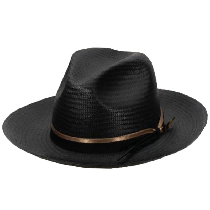 Astral Toyo Pinch Front Fedora Hat – Biltmore USA Black Large (59 cm)