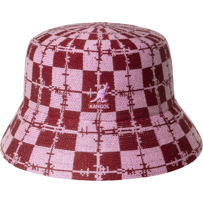 Barbed Check Bucket Black/Cream S