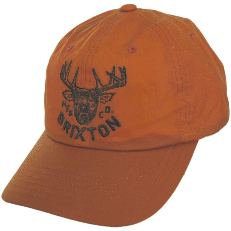 Berick Waxed Cotton MP Snapback Baseball Cap ORANGE ADJUSTABLE
