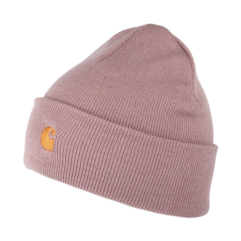Carhartt WIP Hats Chase Cuffed Beanie Hat – Dusky Pink 1-Size