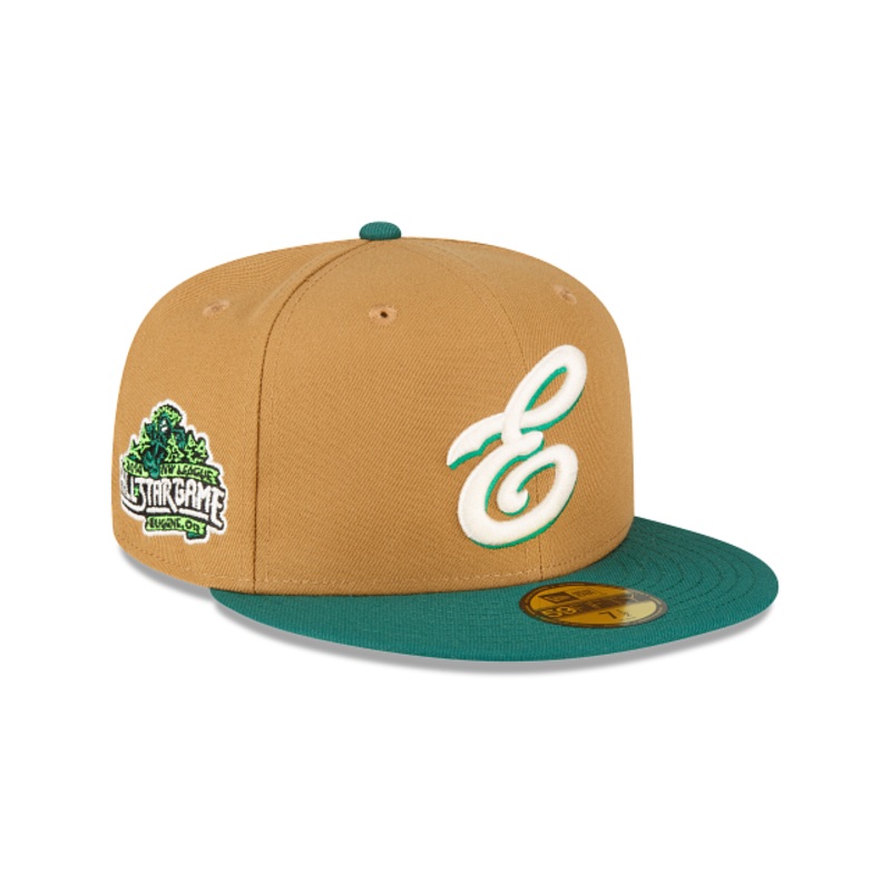 Eugene Emeralds Wheat 59FIFTY Fitted Hat 7