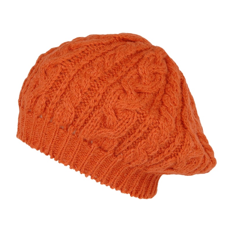 Highland 2000 Alpaca Beret – Burnt Orange 1-Size