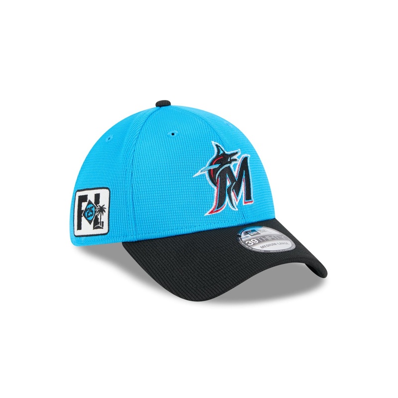 Miami Marlins 2025 Spring Training 39THIRTY Stretch Fit Hat S/M