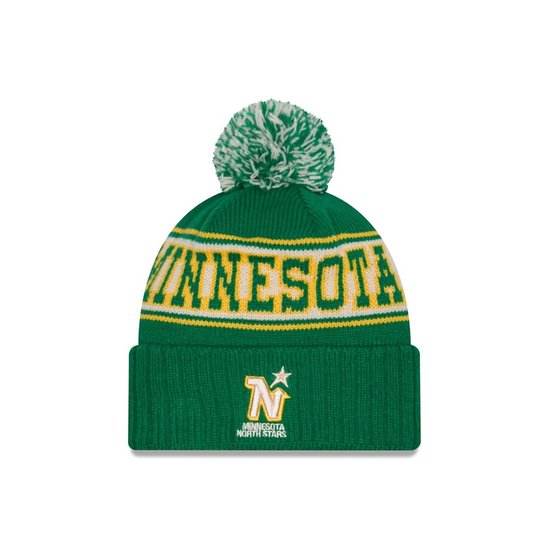 Minnesota North Stars Retro Pom Knit Hat One Size