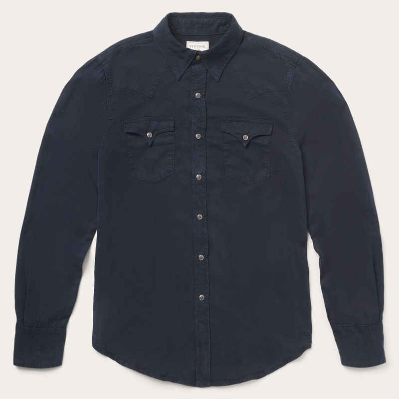 Navy Twill Shirt Blue S
