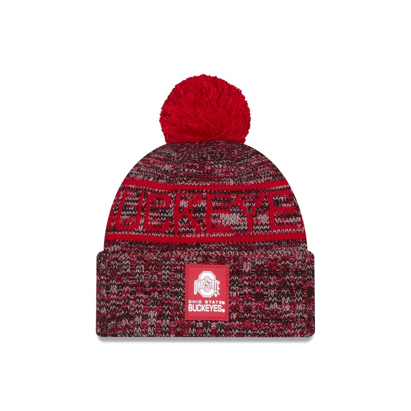 Ohio State Buckeyes Cold Weather Pom Knit Hat One Size