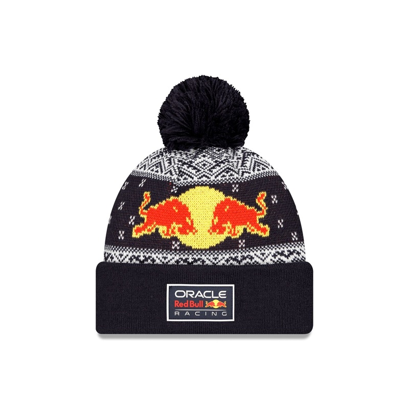 Oracle Red Bull Racing Navy Pom Knit Hat One Size