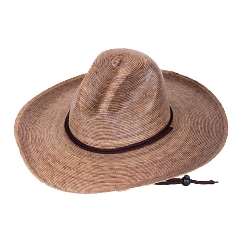 Pecos Burnt Palm Leaf Safari Hat with Chin Strap, 2XL – Tula Hats Burnt Palm XXL (61 – 62 cm)