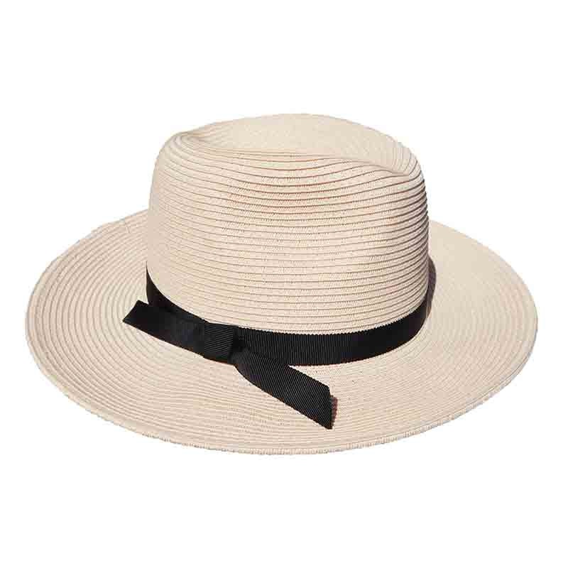 Safari Hat with Black Ribbon Tie – Jeanne Simmons Hats Pink Medium (57 cm)