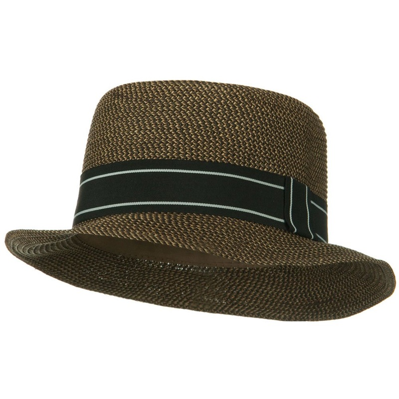 Tweed Porkpie Hat Brown L