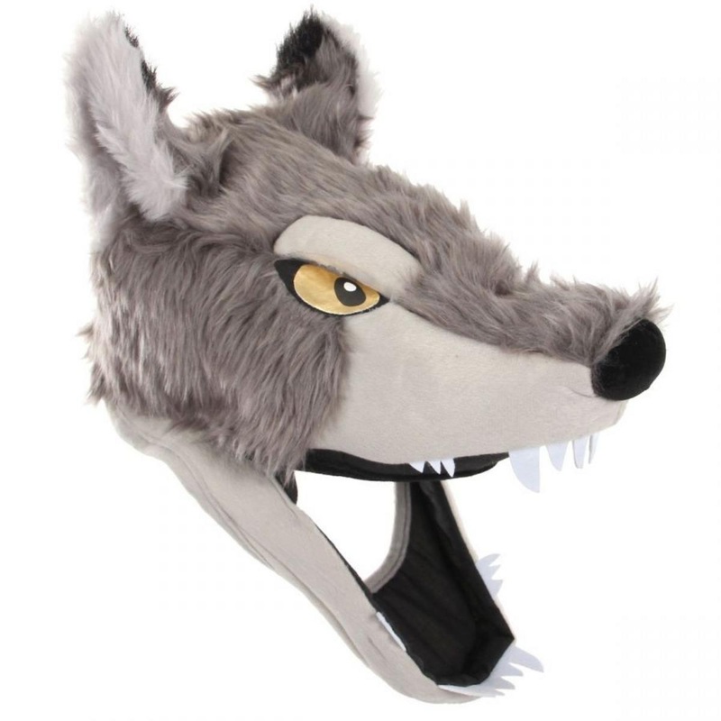 Wolf Jawesome Hat GREY ONE SIZE FITS MOST