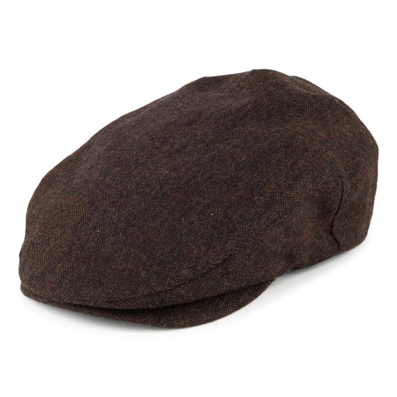 Brixton Hooligan Marl Flat Cap – Brown Mix Small-56cm