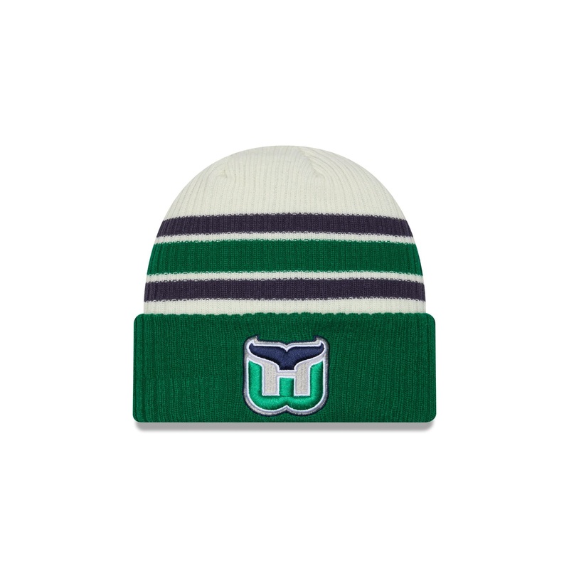 Hartford Whalers Vintage Ribbed Beanie One Size