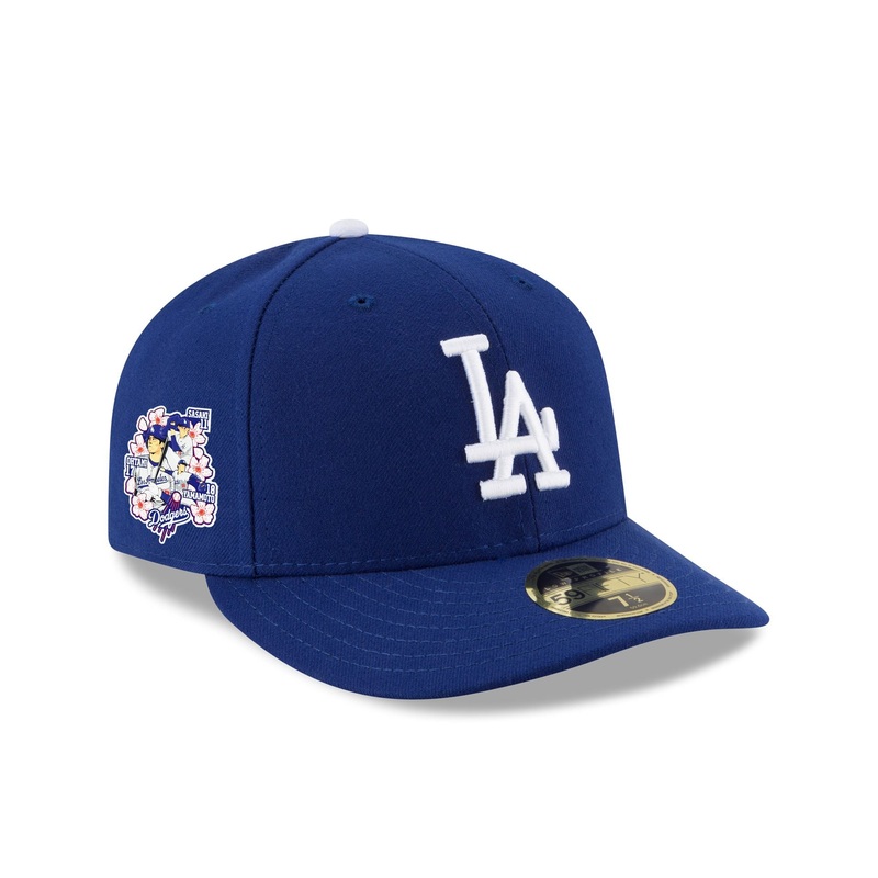 Los Angeles Dodgers Triple Player Side Patch Low Profile 59FIFTY Fitted Hat 7