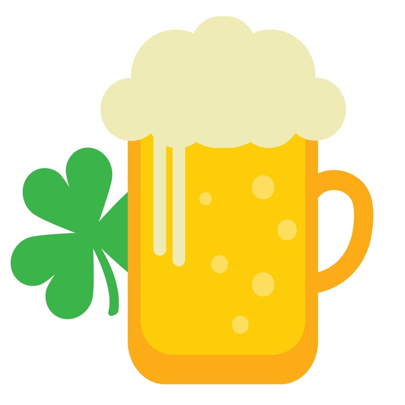 Lucky Beer Heat Transfer Sticker Yellow One Size