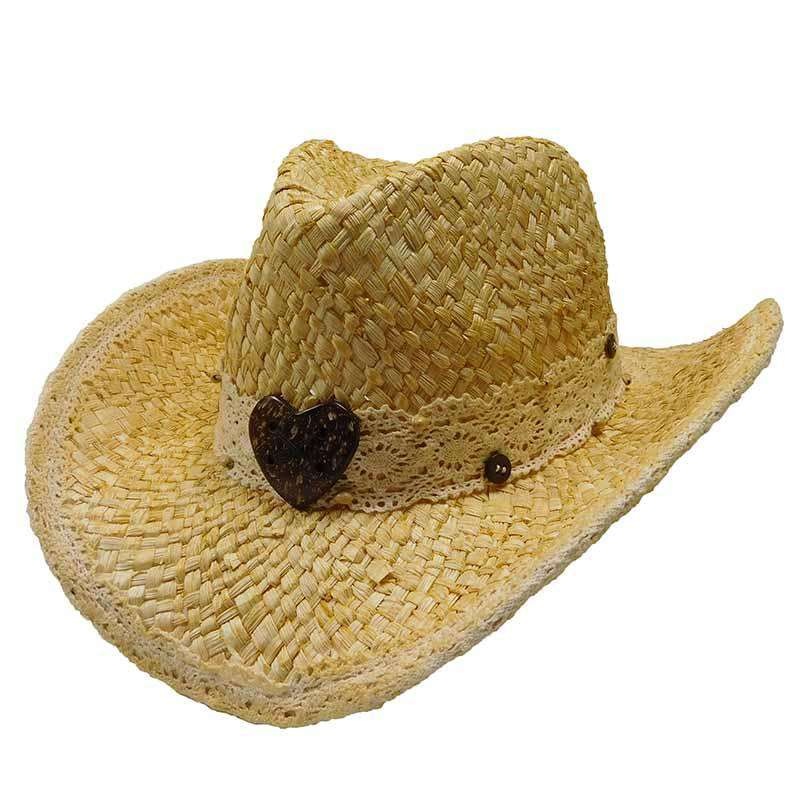 Maize Western Cowboy Hat with Lace Band – Tropical Trends Natural