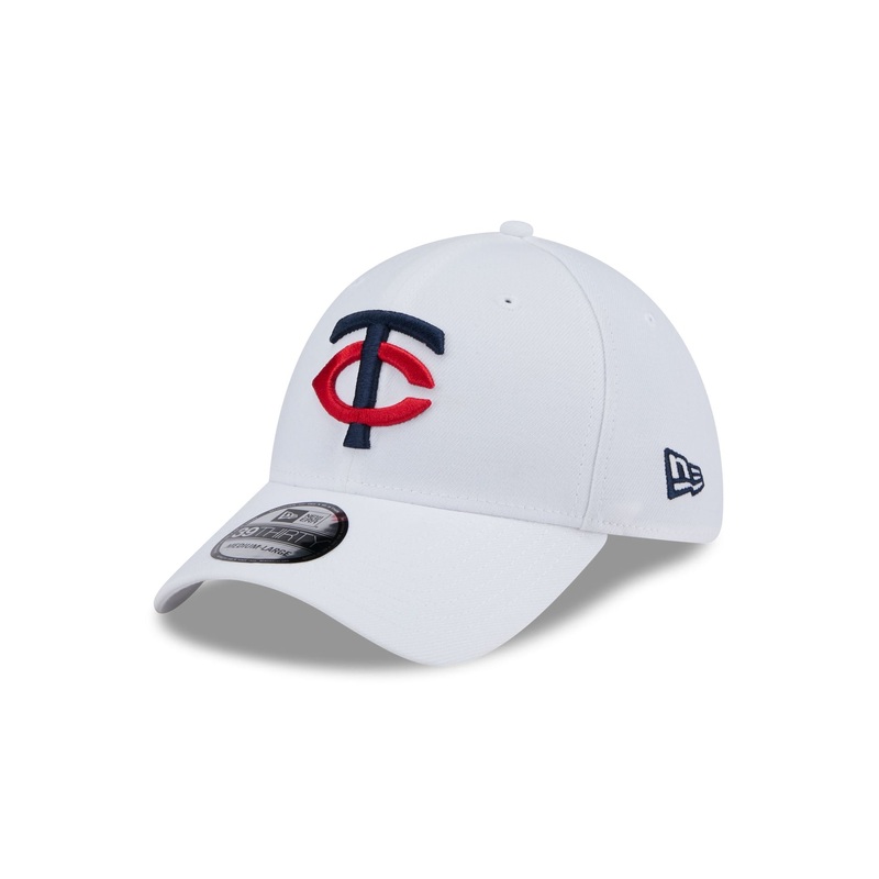 Minnesota Twins Optic White 39THIRTY Stretch Fit Hat S/M