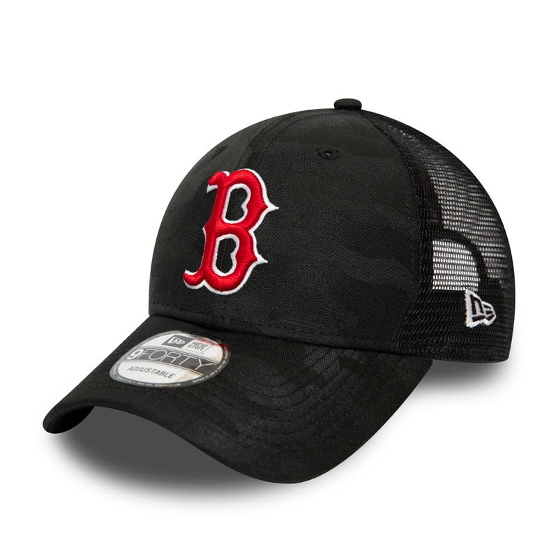 New Era 9FORTY Boston Red Sox Trucker Cap – MLB Seasonal The League – Black Adjustable