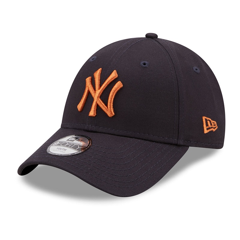 New Era Kids 9FORTY New York Yankees Baseball Cap – MLB League – Navy-Toffee CHILD ADJ.