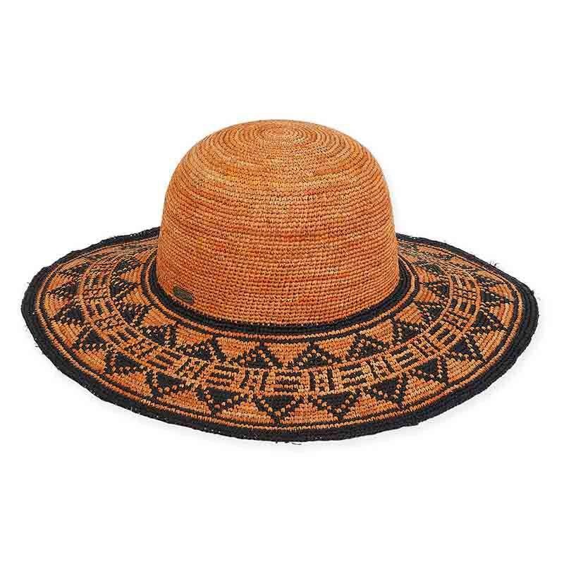 Scarlett Organic Raffia Floppy Hat – Sun ‘N’ Sand Hats Tea M/L (58 cm)
