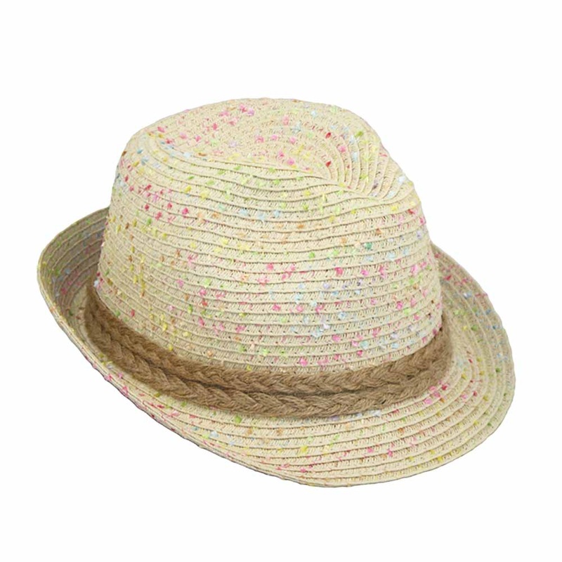 Small Heads Fleck Detail Petite Fedora Hat – JSA Petite Hats Beige XS (53 cm)