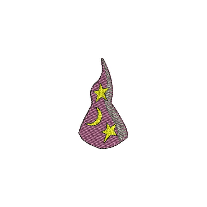 Stars and Moon Wizard Hat Default Title One Size