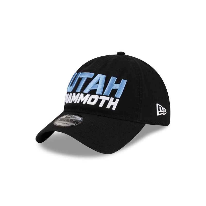 Utah Mammoth Black Stack 9TWENTY Adjustable Hat One Size