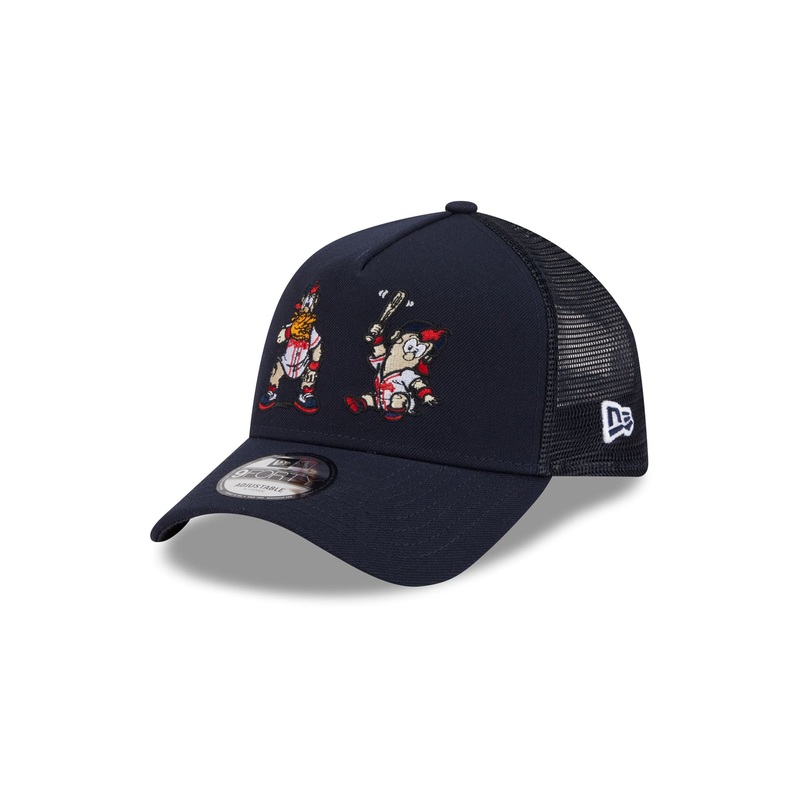 Atlanta Braves Generation Mascots 9FORTY A-Frame Trucker Hat One Size