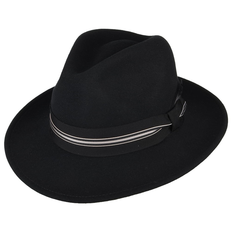 Bailey Hats Marack LiteFelt Fedora Hat – Black S