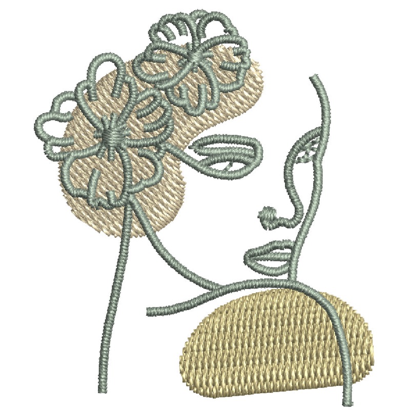 Floral Abstract Woman Default Title One Size