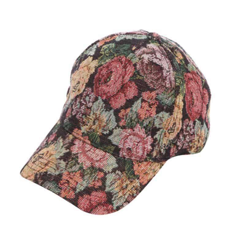 Floral Tapestry Baseball Cap Floral