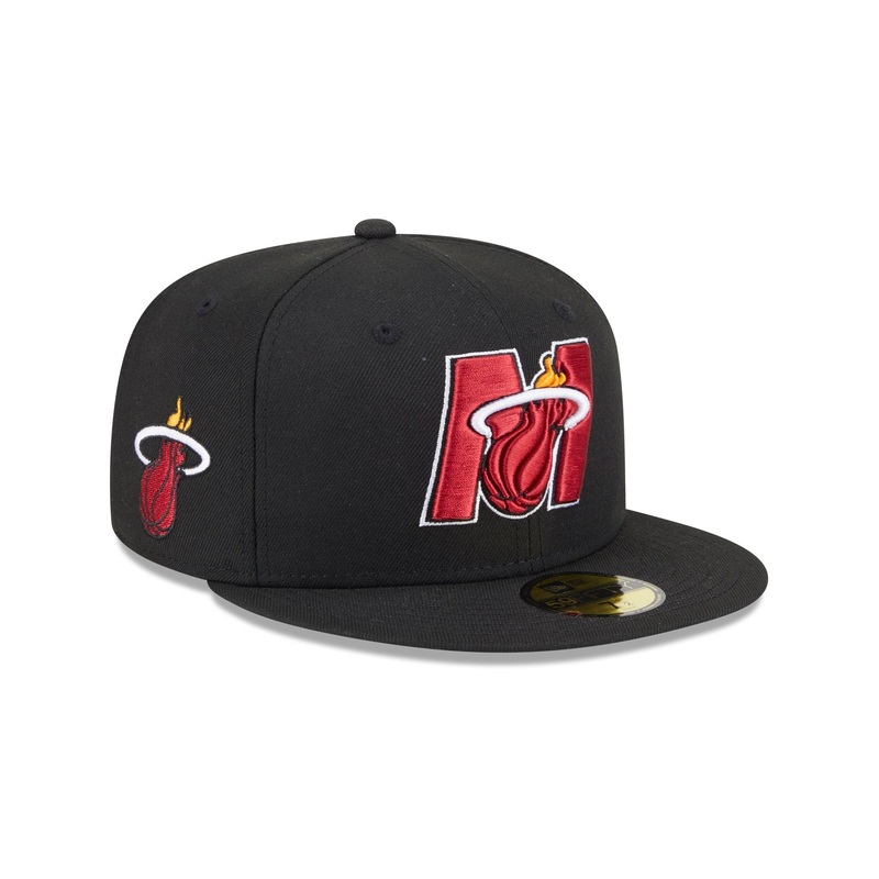 Miami Heat Deceptor 59FIFTY Fitted Hat 7