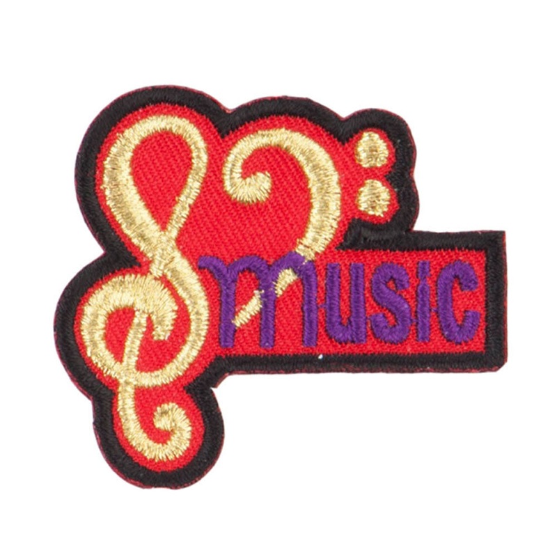 Music and Dance Patches Gold One Size