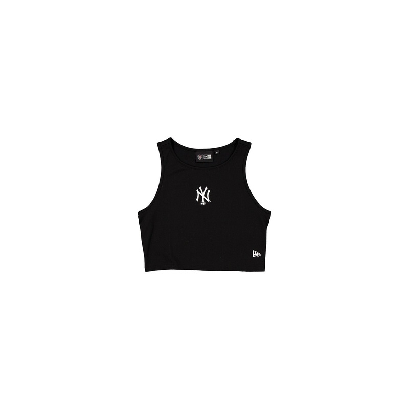 New York Yankees League Essential Cropped Black Women’s Tank Top XS