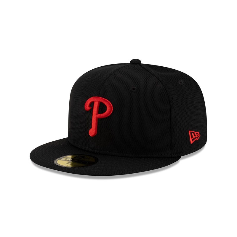 Philadelphia Phillies 2025 Clubhouse Black 59FIFTY Fitted Hat 7