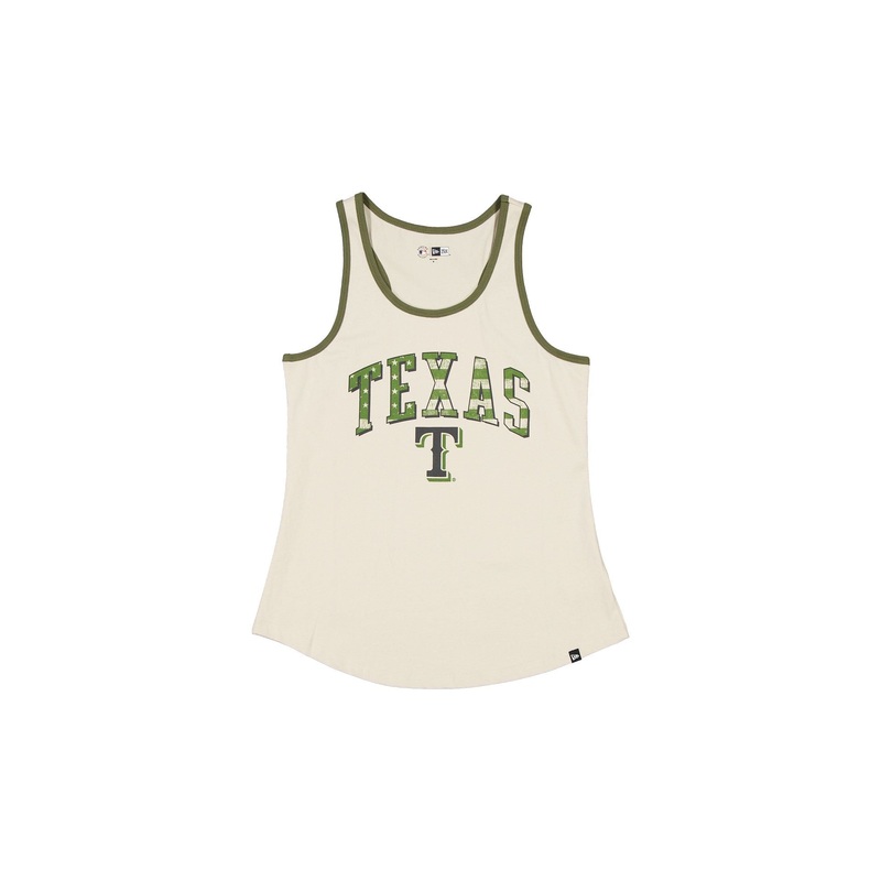 Texas Rangers Armed Forces Day 2025 Women’s Stone Tank Top XS
