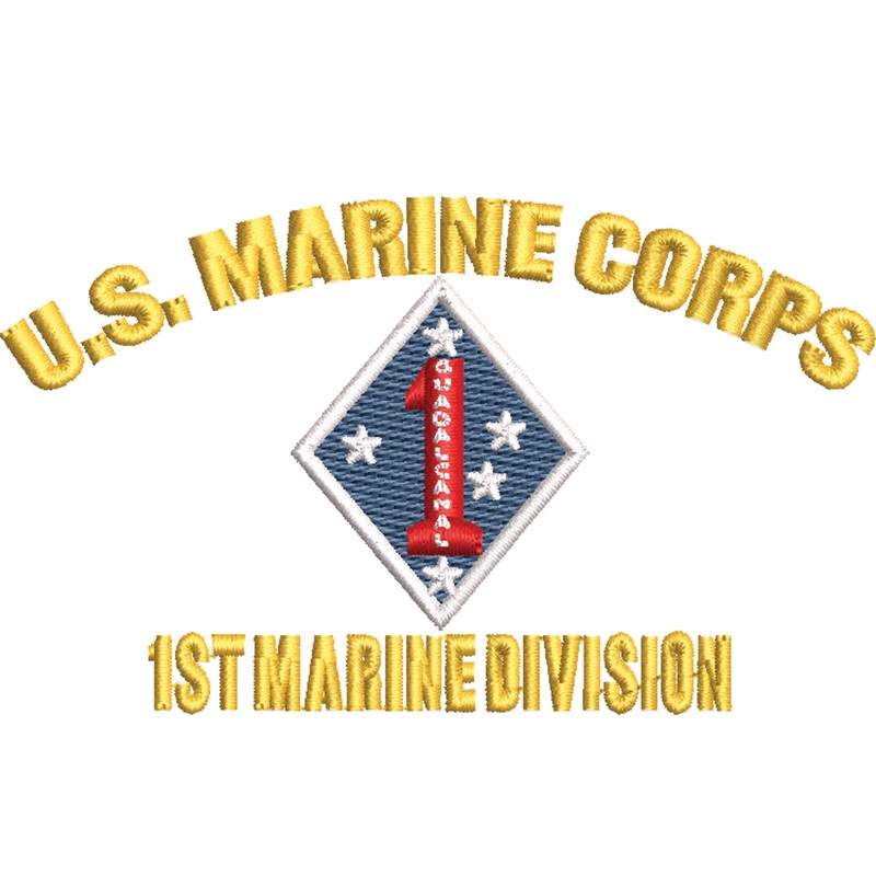 U.S. Marine Corps 1st Marine Division Symbol U.S. Marine Corps 1st Marine Division Symbol One Size