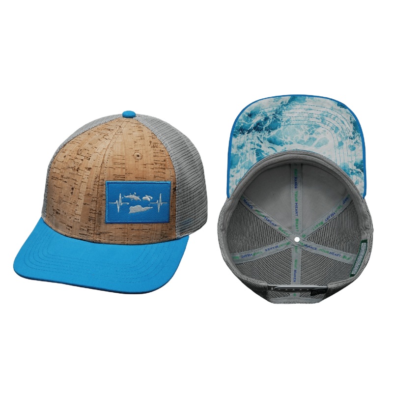 Virgin Islands  Hat | Baseball Hat Fit | Cork – Teal – Gray