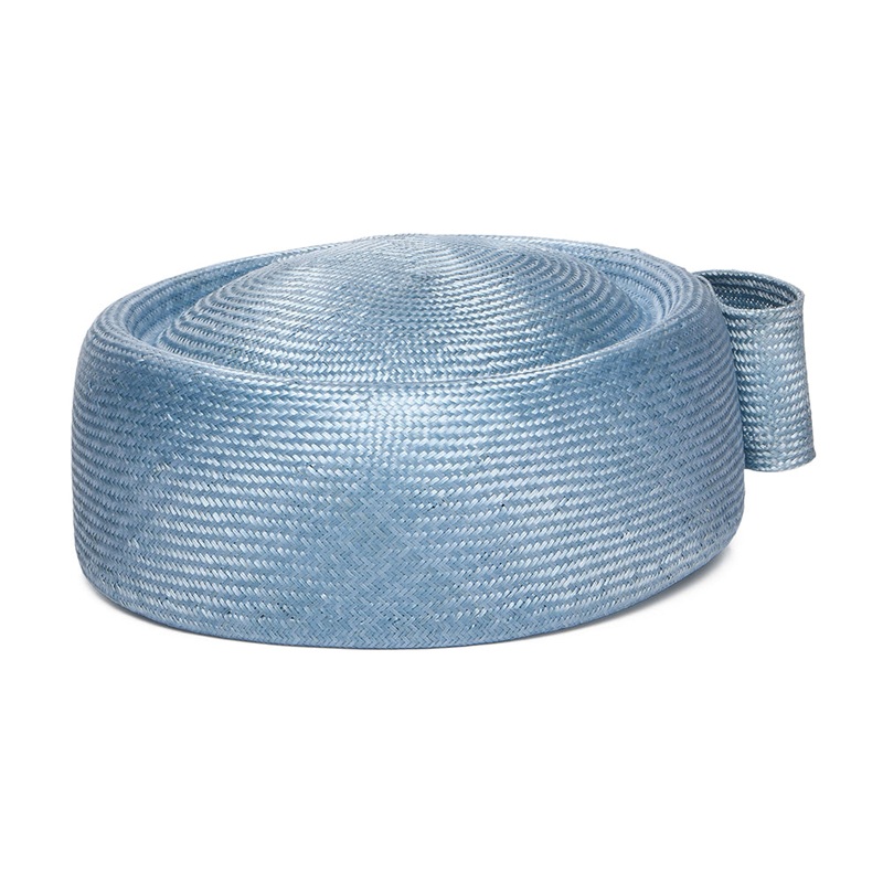 Whiteley Hats Jackie O Straw Pillbox Hat – Bluebell 1-Size