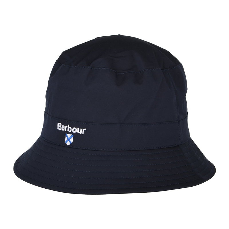 Barbour Hats Crest Waterproof Bucket Hat – Navy Blue S