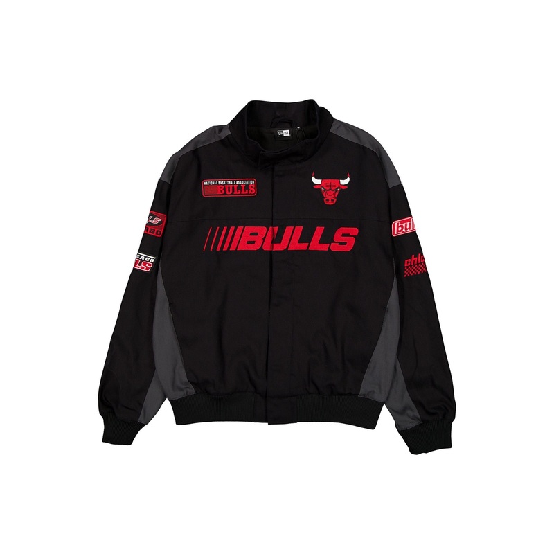 Chicago Bulls Black Motorsports Jacket S