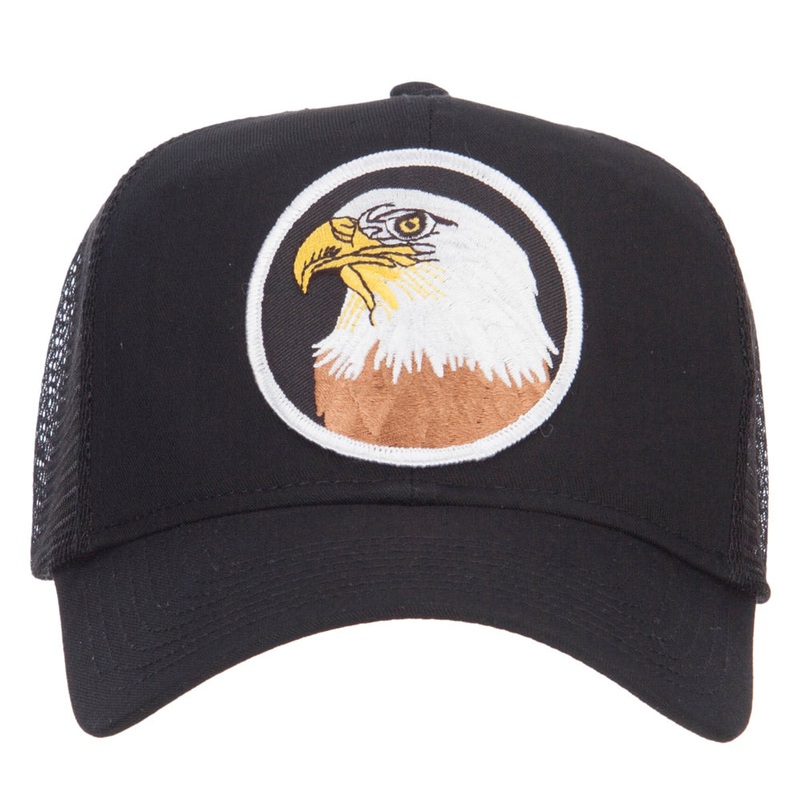 Eagle Military Patched Mesh Cap Black One Size