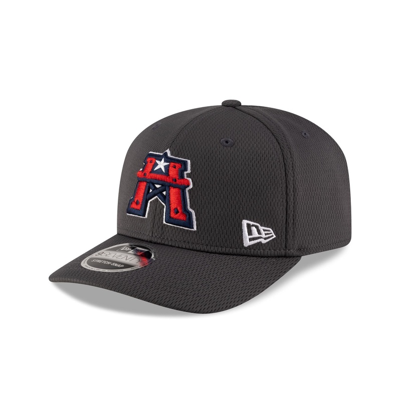 Houston Roughnecks Gray 9SEVENTY Stretch-Snap Hat One Size
