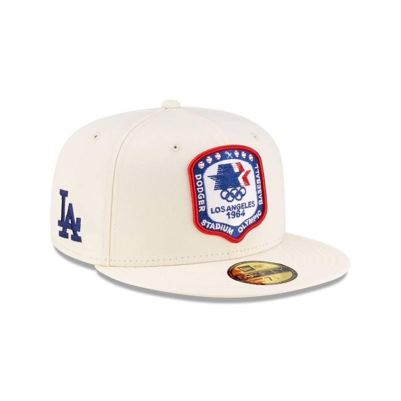 Los Angeles Dodgers 1984 Olympics Chrome White 59FIFTY Fitted Hat 7